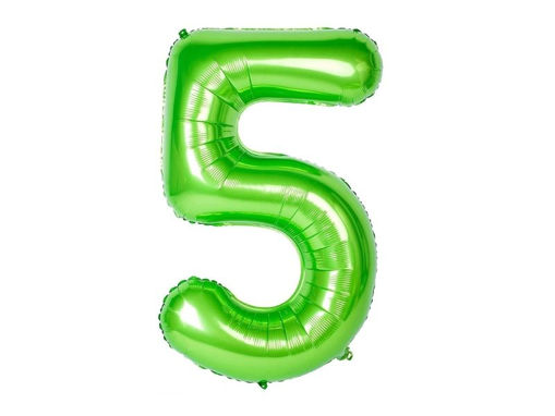 Picture of FOIL BALLOON NUMBER 5 GREEN 40 INCH